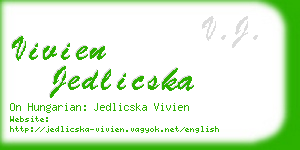 vivien jedlicska business card